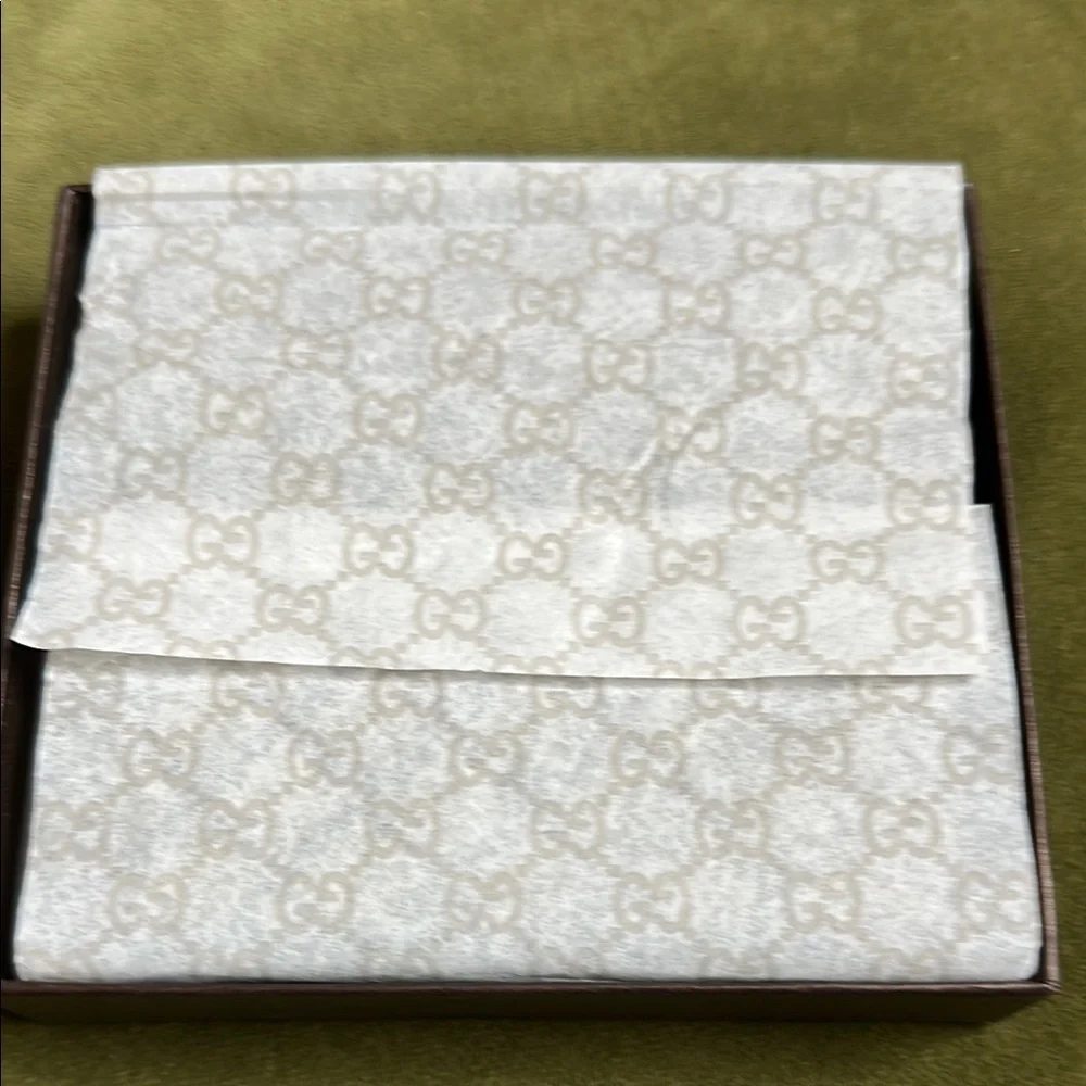 Gucci Unisex Diamanté Canvas and Leather Bifold Wallet